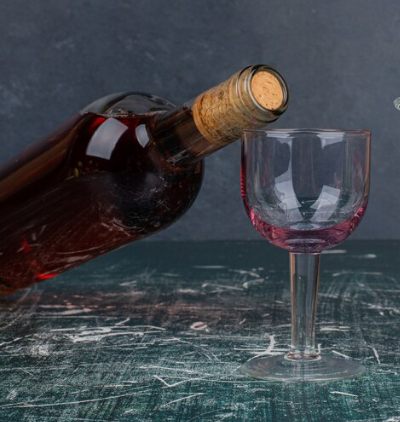 Champagne per fles